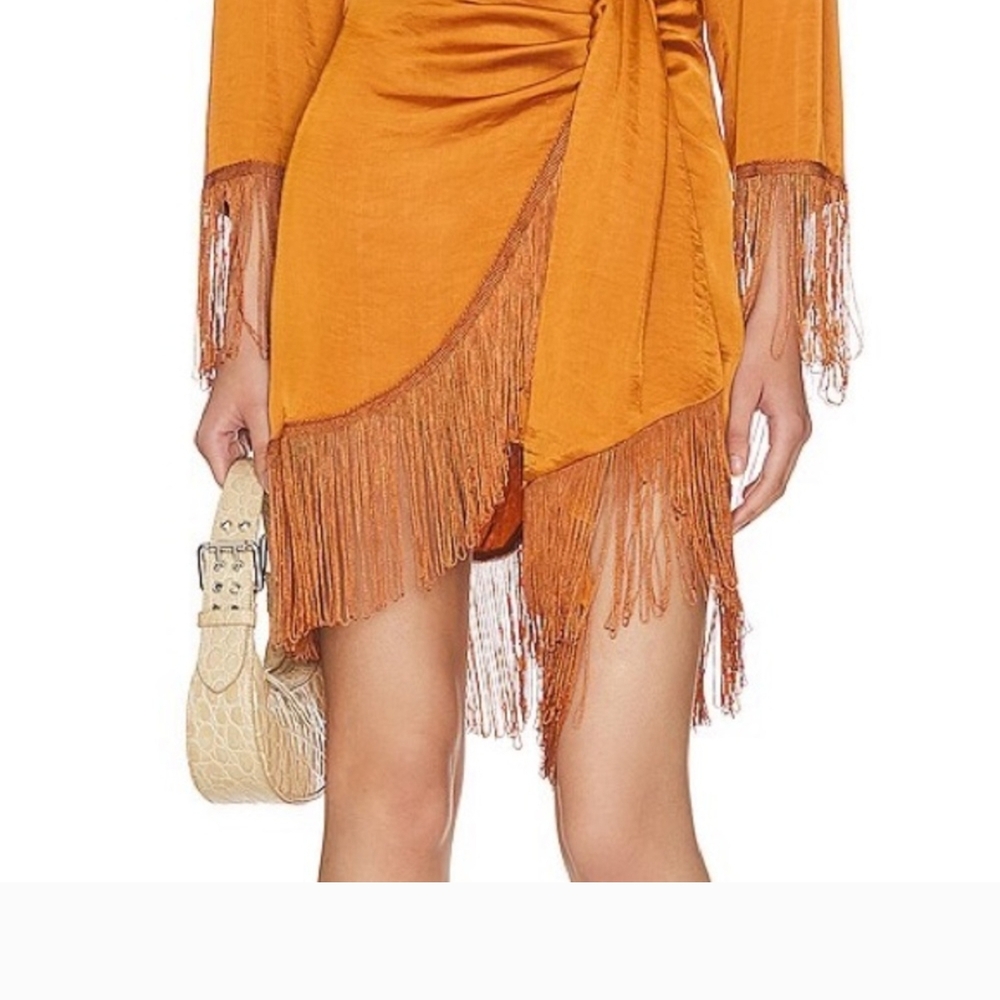 Steve Madden Rust Fringe Dress